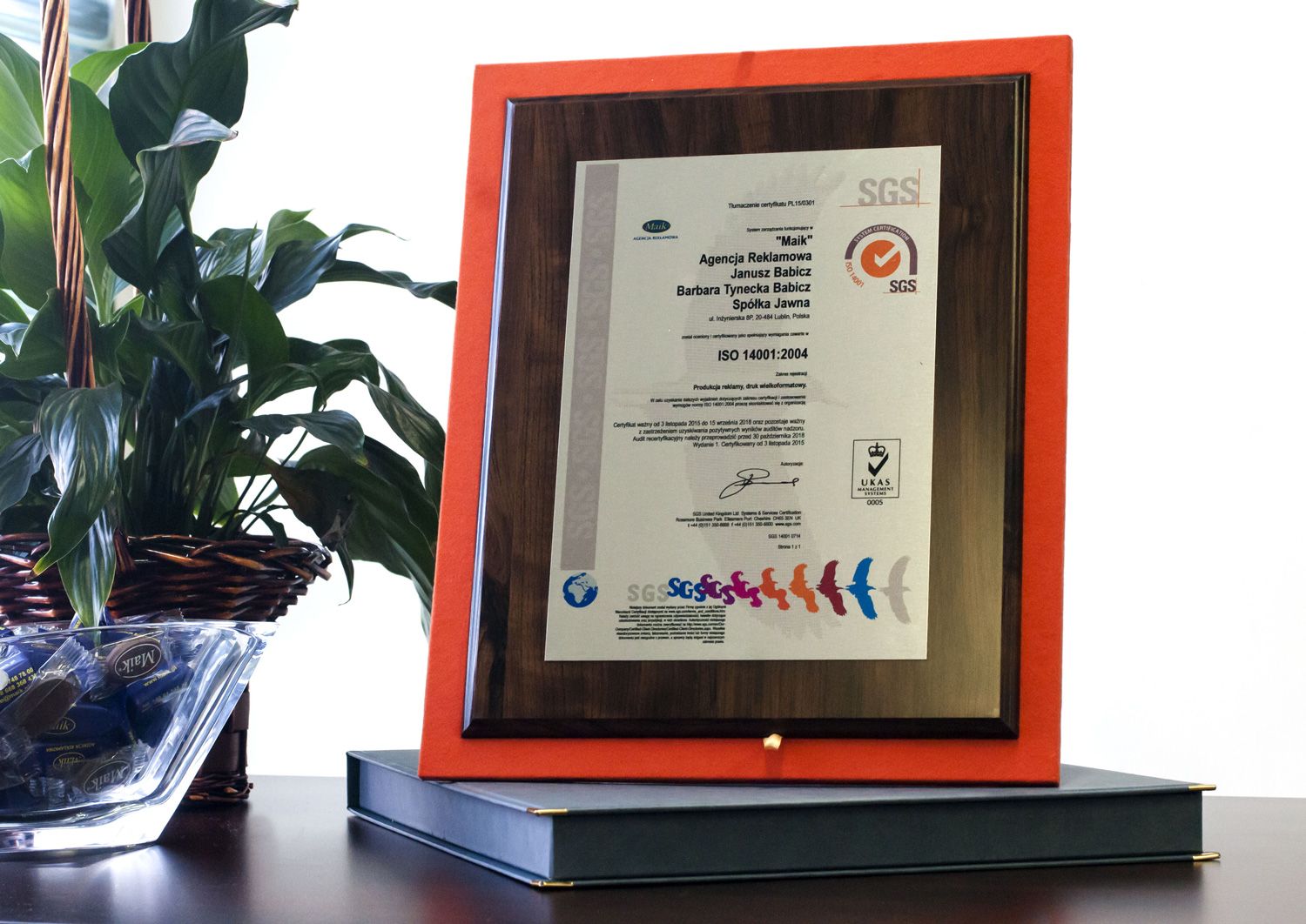 2015 certyfikat ISO