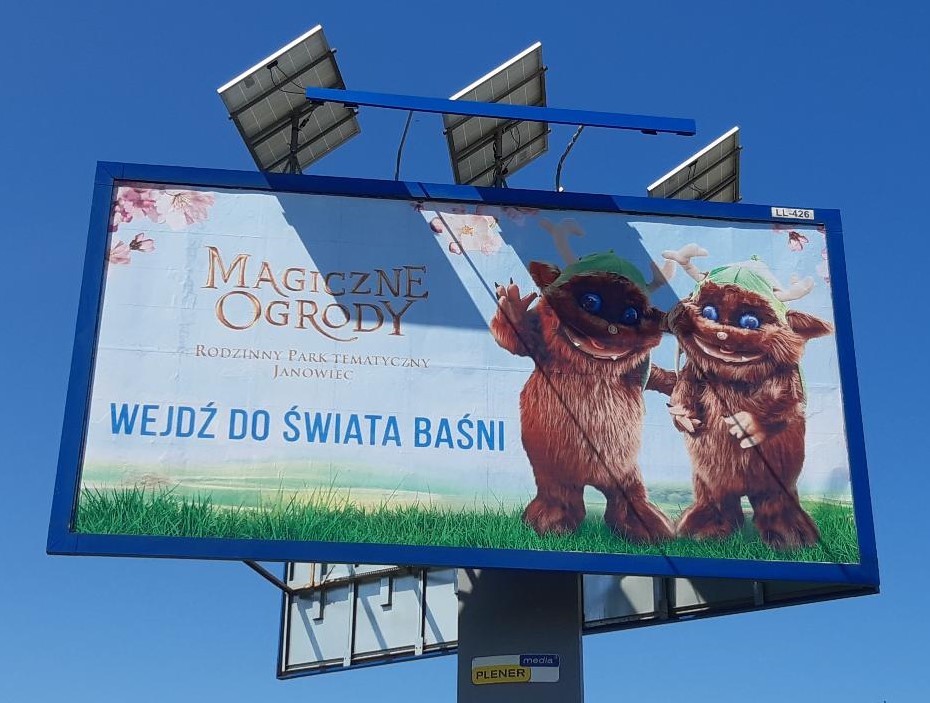 Maik magiczne ogrody bilboardy outdoor tablica reklamowa duzy format